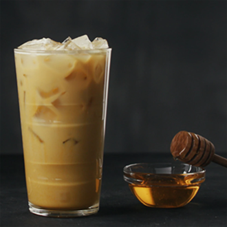 ICED HONEY TURMERIC LATTE